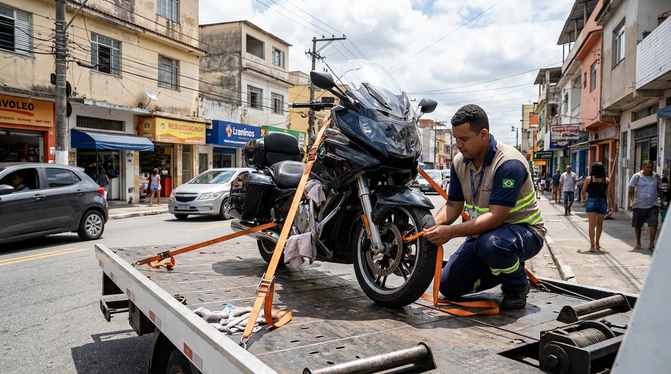 Remoção de Moto em Pane em Santos‑SP